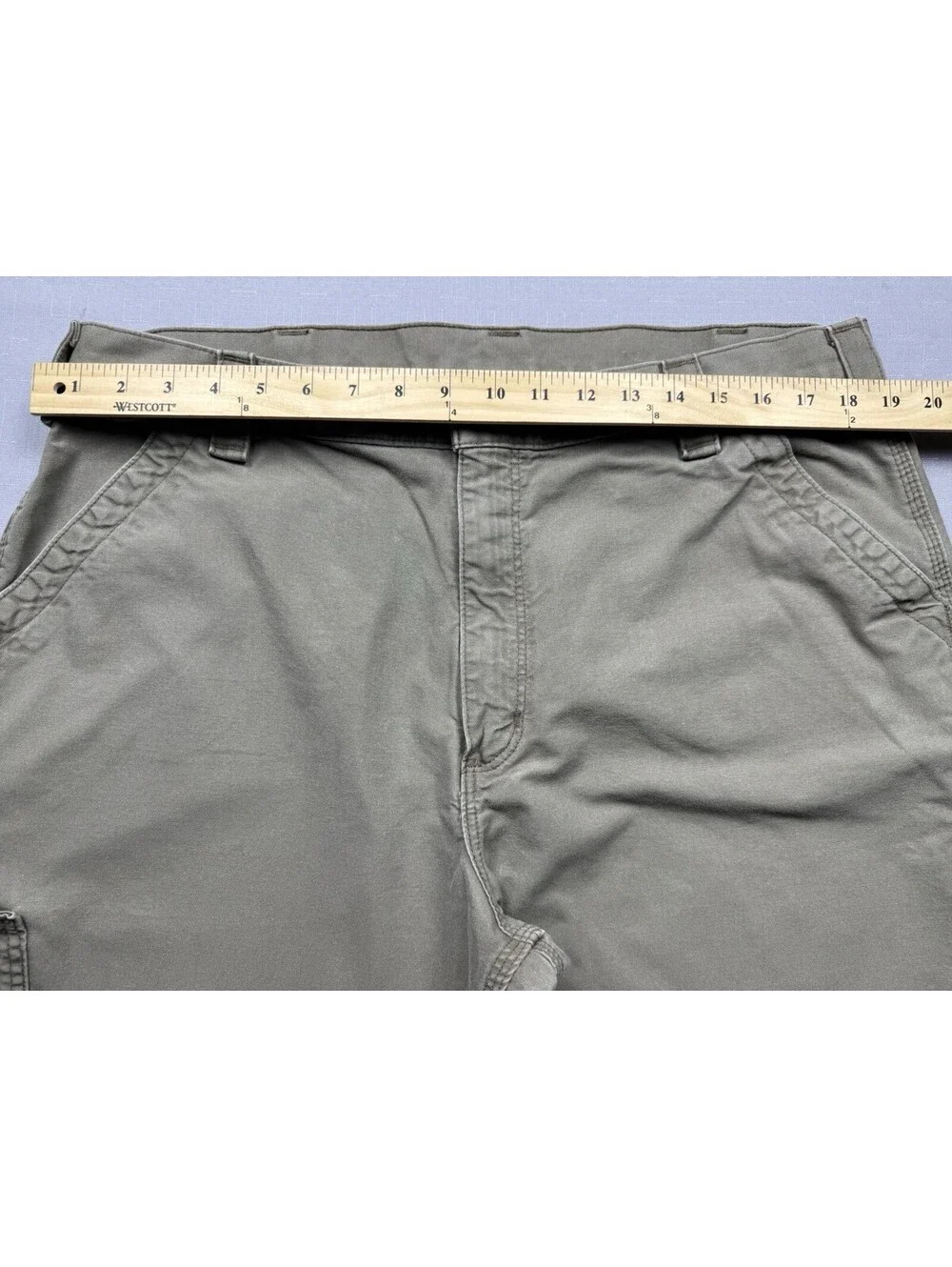Carhartt Carpenter Pants Men 38x30 Tan B151 Loose Original Fit Work